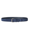 Loro Piana Men's Basic Suede Belt In Gray Moss