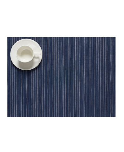 Chilewich Rib Weave Placemat 14"x19" In Indigo