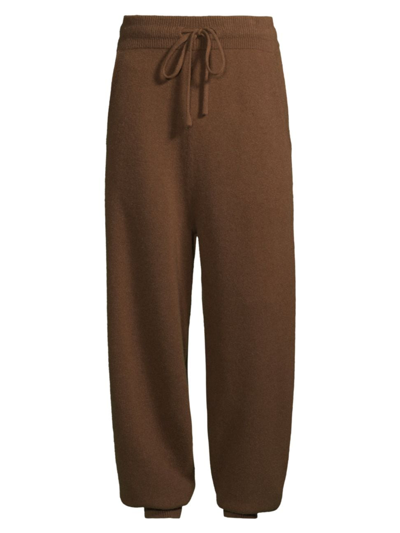 Le17septembre Men's Wholegarment Cashmere-blend Jogger Pants In Brick