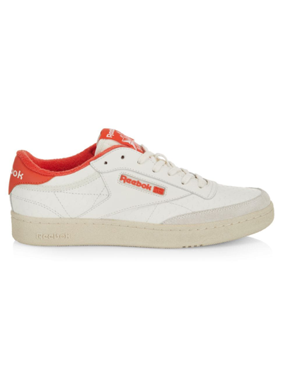 Reebok Men's Club C Embossed Sneakers In White