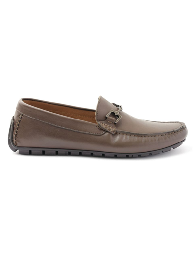 Bruno Magli Men's Xander Leather Horsebit Driver Loafers In Brown