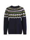 BARBOUR WOMEN'S CHESIL FAIR ISLE-INSPIRED COTTON-WOOL SWEATER
