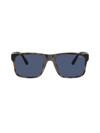 Polo Ralph Lauren Men's 57mm Pillow Sunglasses In Brown Havana Blue