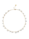 CHAN LUU WOMEN'S 18K GOLD-PLATED & KESHI FRESHWATER PEARL STATION NECKLACE