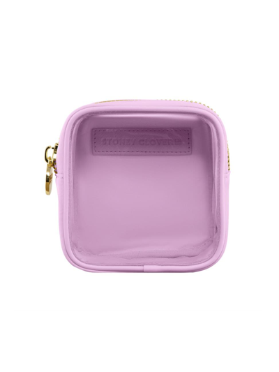 Stoney Clover Lane Clear Front Mini Pouch In Grape