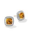 David Yurman Women's Albion Earrings With Gemstone & Diamonds In Citrine