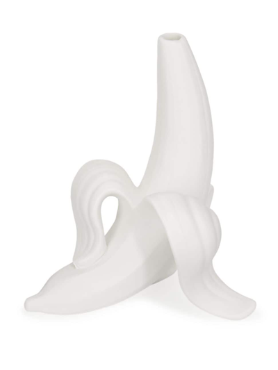 Jonathan Adler Banana Bud Porcelain Vase In White