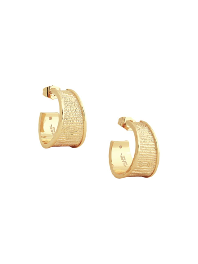 Anabel Aram Women's Enchanted Forest 18k Gold-plated Bark Hoops