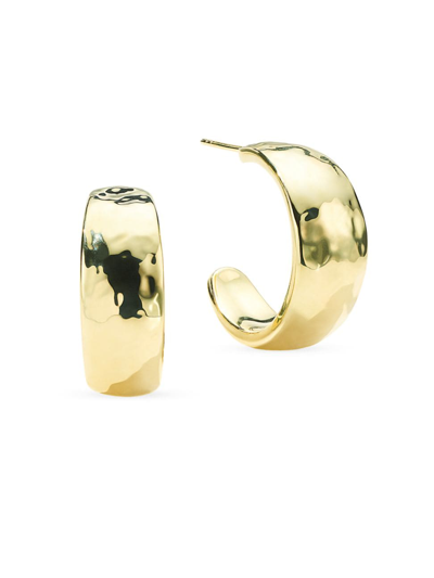 Ippolita Women's Classico #2 18k Yellow Gold Tapered Hoop Earrings