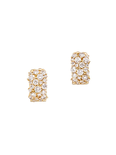 Paul Morelli Women's Confetti Snap 18k Yellow Gold & 2.0 Tcw Diamond Hoop Earrings