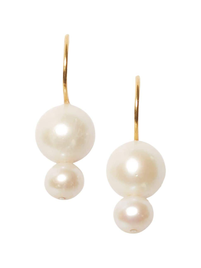 Chan Luu Women's 18k Gold-plated & Potato Pearl Drop Earrings In White Pearl