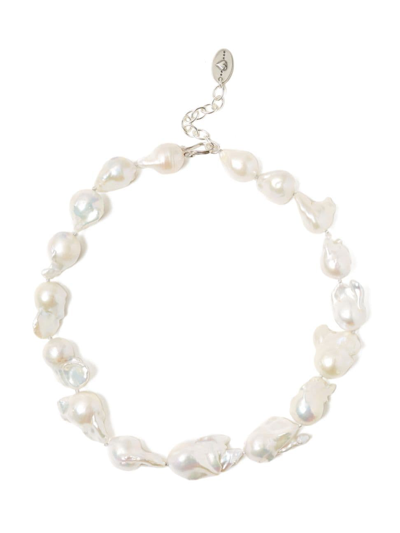 Chan Luu Women's Sterling Silver & Baroque Freshwater Pearl Necklace In White Pearl