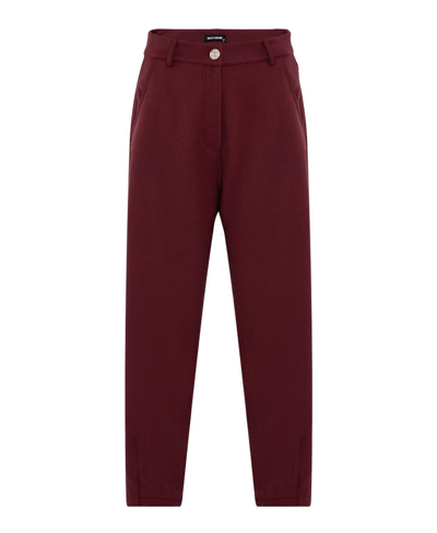 Nocturne Women's Pleated Slouchy Pants In Red