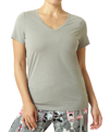 HUE SOLID V-NECK PAJAMA T-SHIRT