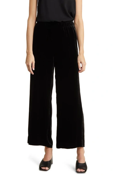 Eileen Fisher Wide Ankle Trouser In Black