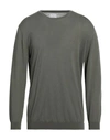 Bellwood Man Sweater Military Green Size 44 Cotton