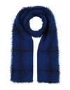 Faliero Sarti Woman Scarf Blue Size - Virgin Wool, Cashmere, Polyamide
