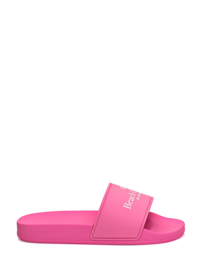 Givenchy Plage Capsule Slides In Light Pink