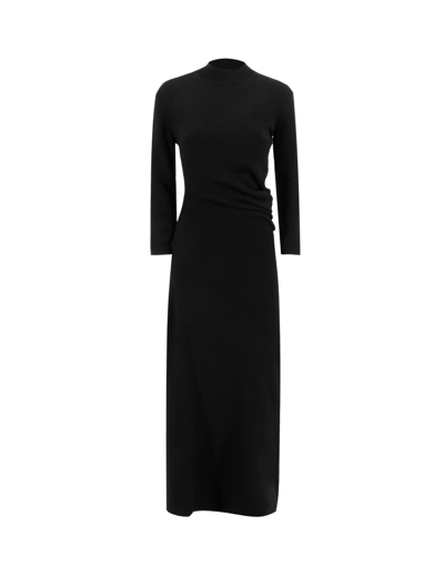 Loro Piana Queenstown Cashmere-blend Maxi Dress In Black