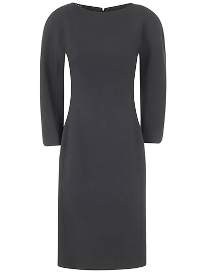 Versace Enver Midi Dress In Black