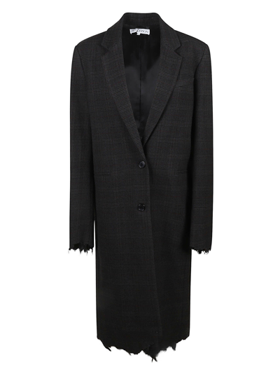 Jw Anderson Wool Coat In Black