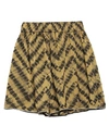 Oseree Oséree Woman Beach Shorts And Pants Ocher Size L Polyester In Yellow