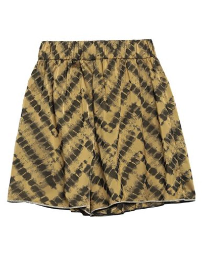 Oseree Oséree Woman Beach Shorts And Pants Ocher Size M Polyester In Yellow