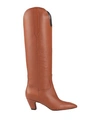 DOOP DOOP WOMAN BOOT TAN SIZE 8 LEATHER