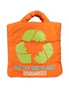 Dsquared2 Woman Handbag Orange Size - Textile Fibers