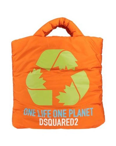 Dsquared2 Woman Handbag Orange Size - Textile Fibers