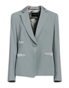 Emporio Armani Woman Blazer Grey Size 10 Acetate, Viscose