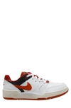 Nike Men's Full Force Low Casual Shoes In White/ Mystic Red/ Black/ Sail
