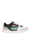 Acbc X Missoni Man Sneakers White Size 11 Textile Fibers In White