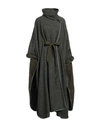 Emporio Armani Woman Cape Military Green Size S Wool, Polyamide, Silk, Cashmere, Polyester In Green