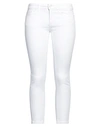 Dondup Woman Denim Pants White Size 28 Cotton, Elastomultiester, Elastane