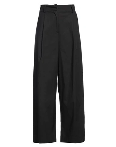 Daniele Fiesoli Woman Pants Black Size 3 Cotton, Nylon, Elastane
