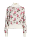 Red Valentino Woman Turtleneck Ivory Size S Acrylic, Mohair Wool, Wool, Polyamide, Polyester In White