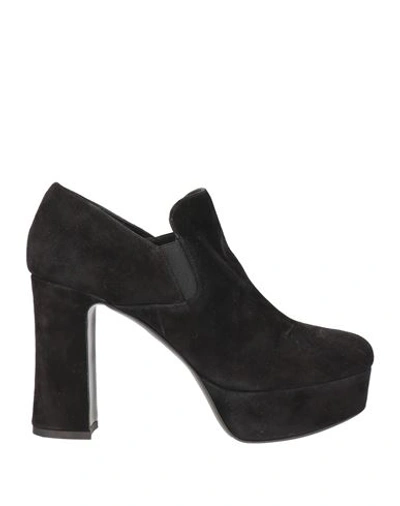 Alberto Gozzi Woman Loafers Black Size 8 Soft Leather