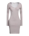 Vicolo Woman Mini Dress Light Pink Size Onesize Viscose, Nylon, Metallic Polyester