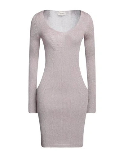 Vicolo Woman Mini Dress Light Pink Size Onesize Viscose, Nylon, Metallic Polyester In Pink