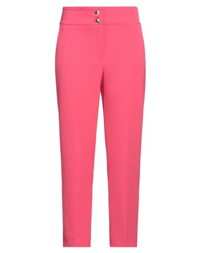 Nenette Woman Pants Fuchsia Size 4 Polyester, Elastane In Pink