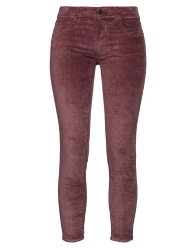 Haikure Woman Pants Plum Size 27 Modal, Cotton, Elastane In Purple