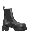 Rick Owens Man Knee Boots Black Size 11 Soft Leather In Black