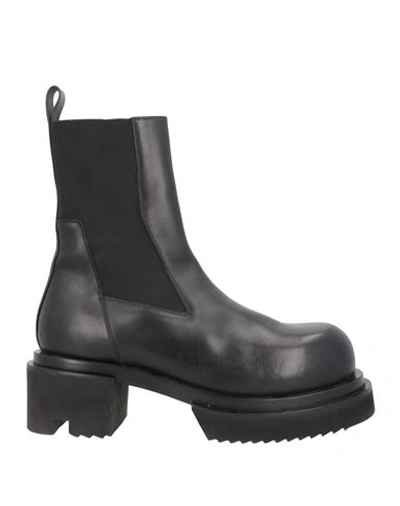 Rick Owens Man Knee Boots Black Size 11 Soft Leather