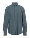 Liu •jo Man Man Shirt Midnight Blue Size 15 ½ Cotton, Elastane