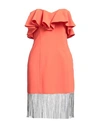 Forte Dei Marmi Couture Woman Short Dress Orange Size 2 Polyester