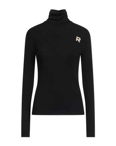 Rochas Woman Turtleneck Black Size Xl Virgin Wool