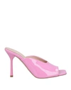 Liu •jo Leonie Hanne X  Woman Sandals Pink Size 8 Soft Leather