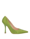 Liu •jo Woman Sandals Green Size 9 Soft Leather