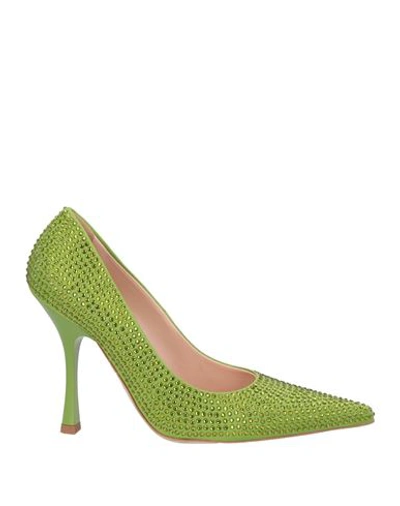 Liu •jo Woman Sandals Green Size 9 Soft Leather In Green